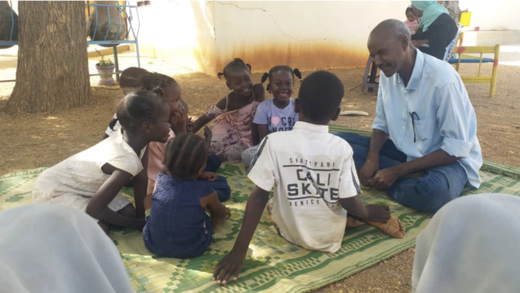 “Working with displaced children in the city of Kosti. I am displaced too” - Affifi, May 2023